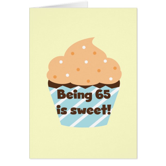 65 is Sweet Birthday T-shirts en cadeautjes (Voorkant)