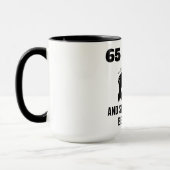 65 jaar beste vangst mok (Links)