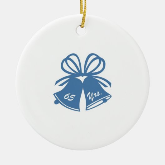 65 jaar bruiloft Jubileum Keramisch Ornament (Voorkant)