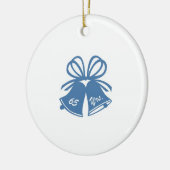 65 jaar bruiloft Jubileum Keramisch Ornament (Links)