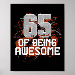 65 jaar geweldig zijn Sketll 65ste verjaardag Gif Poster