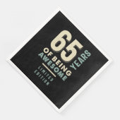 65 jaar Geweldige - 65e verjaardag Servet (Hoek)