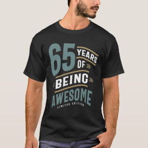 65 jaar Geweldige - 65e verjaardag T-shirt