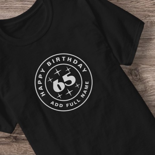 65 jaar Happy Birthday T-shirt