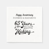 65 JAAR IN HET AANGEPASTE Jubileum Servet (Voorkant)