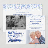 65 jaar in het Making Photo Sapphire Jubileum Kaart (Voorkant / Achterkant)
