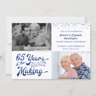 65 jaar in het Making Photo Sapphire Jubileum Kaart