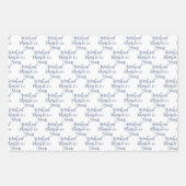 65 jaar Navy Blue 65ste verjaardag Inpakpapier Vel (Voorkant 2)