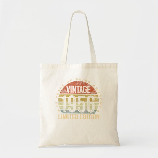 65 jaar Old Gifts  1956 Limited Edition 65T Tote Bag (Voorkant)