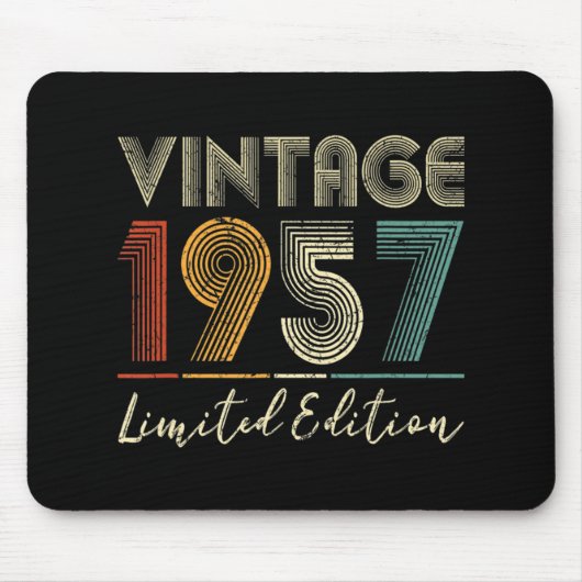 65 jaar Old Gifts  1957 Limited Edition 65t Muismat (Voorkant)