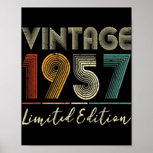 65 jaar Old Gifts  1957 Limited Edition 65t Poster