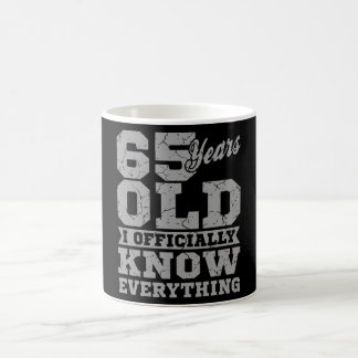 65 JAAR OUD 65-jarige cadeautjes pa kent alles Koffiemok