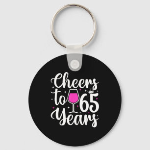 65 Jaar Oud 65ste Verjaardagsfeest Mannen Vrouwen Sleutelhanger