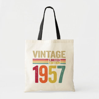 65 jaar oud cadeau  1957 65th Birthday Tote Bag