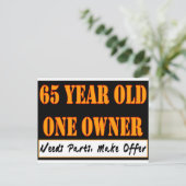 65 jaar oud, één eigenaar - heeft onderdelen nodig briefkaart (Staand voorkant)