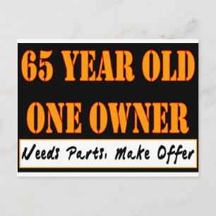 65 jaar oud, één eigenaar - heeft onderdelen nodig briefkaart