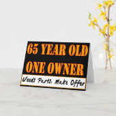 65 jaar oud, één eigenaar - heeft onderdelen nodig kaart (Gele Bloem)