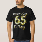 65 jaar oud Het is mijn 65ste verjaardag Diamon T-shirt (Voorkant)