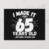 65 jaar oud sarcastisch meme grappige 65e verjaard briefkaart (Voorkant)
