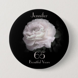 65 jaar oude, Bleke roze roze Button Pin