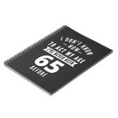 65 jaar oude cadeau | 65e verjaardag — Gift Ideas  Notitieboek (Linkerzijde)