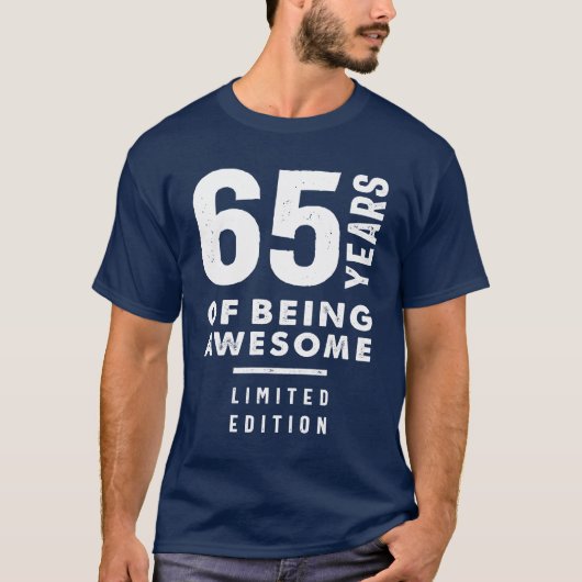 65 jaar oude cadeau | 65e verjaardag van cadeauide t-shirt (Voorkant)