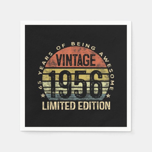 65 jaar oude editie 1956 Limited, Birthday Servet (Voorkant)