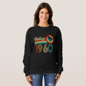 65 jaar oude geschenken 1960 Retro 65e Verjaardag Trui (Voorkant volledig)