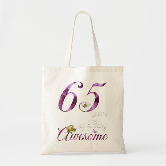 65 jaar oude Geweldige Florals 1957 65th Birthday  Tote Bag (Voorkant)