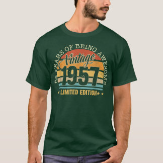 65 jaar oude Gift  1957 Limited Edition 65t T-shirt