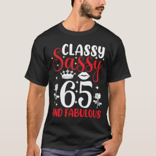 65 jaar oude klas, 65 jaar oud en 65e klasbak t-shirt