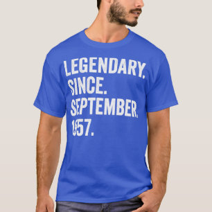 65 jaar oude legendaris sinds september 1957 65e e t-shirt
