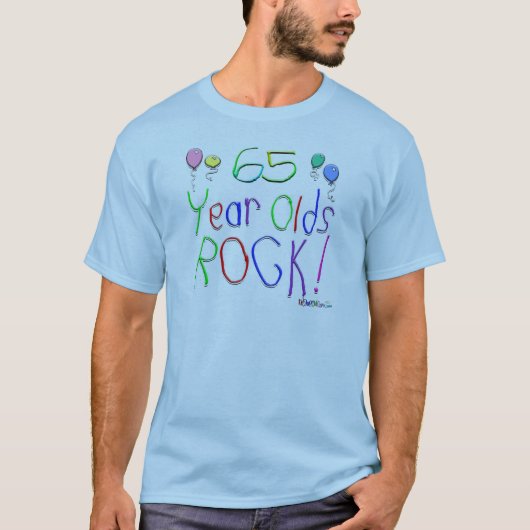 65 jaar oude rotzooi! t-shirt (Voorkant)