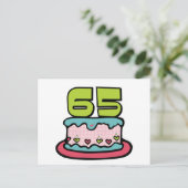 65 jaar oude vogelbeker briefkaart (Staand voorkant)