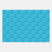 65 jaar Royal Blue Marine 65ste verjaardag Inpakpapier Vel (Voorkant 3)