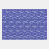 65 jaar roze lavendel 65ste verjaardag inpakpapier vel (Voorkant 3)