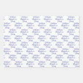 65 jaar roze lavendel 65ste verjaardag inpakpapier vel (Voorkant 2)