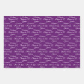 65 jaar Roze Magenta 65ste verjaardag Inpakpapier Vel (Voorkant 3)