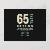 65 Jaar Van Zijn Awesome - 65ste Verjaardag Briefkaart (Voorkant)