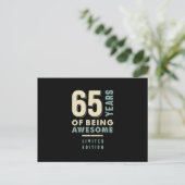 65 Jaar Wezenig - 65e Verjaardag Briefkaart (Staand voorkant)