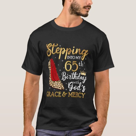 65 stappen in mijn 65ste t-shirt (Voorkant)