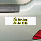 65 verjaardag designs bumpersticker (Op auto)