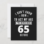 65 Year Old Gift | 65th Birthday Gift Ideas Save The Date (Voorkant)