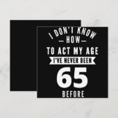 65 Year Old Gift | 65th Birthday Gift Ideas Save The Date (Voorkant / Achterkant)