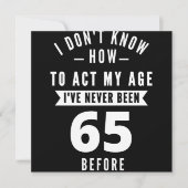 65 Year Old Gift | 65th Birthday Gift Ideas Save The Date (Voorkant)