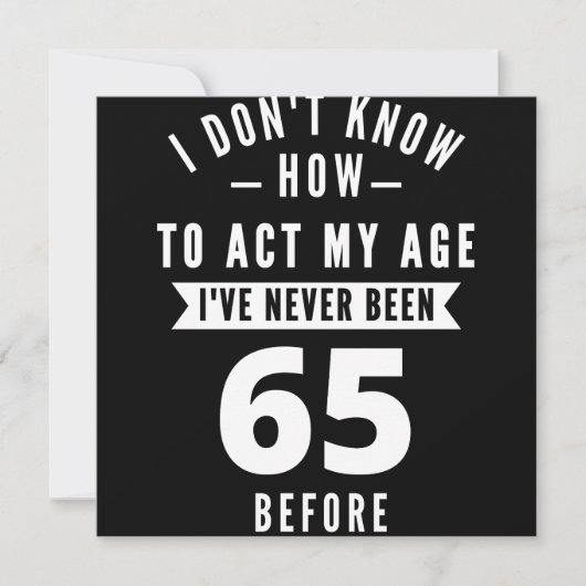 65 Year Old Gift | 65th Birthday Gift Ideas Save The Date (Voorkant)