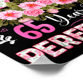 65 Year Old Made In 1961 Floral 65th Birthday Wome Poster (Hoek)
