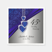 65e / 45e Saffier Jubileum Ontwerp Servetten (Voorkant)