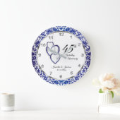 65e / 45e Sapphire Blue Jubileum Design Grote Klok (Huis)