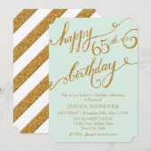 65e, 65e verjaardag Ticket Celebration Kaart (Voorkant / Achterkant)